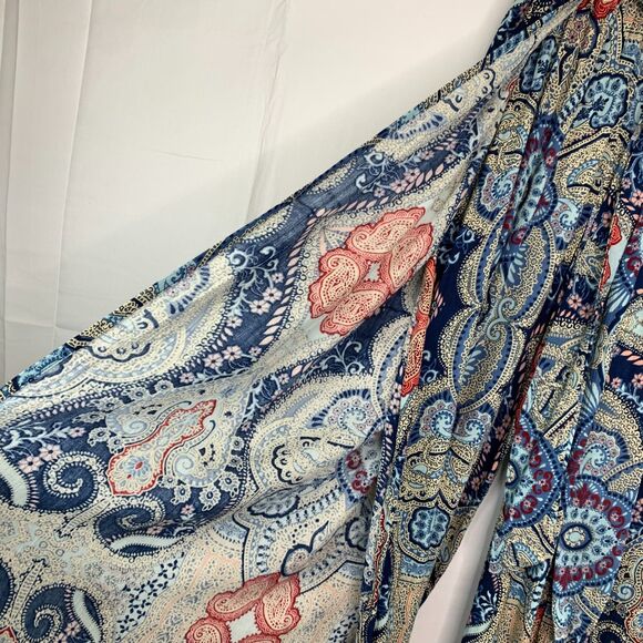 Band of Gypsies Palazzo Pants Smocked‎ Waist Tie Belt Slits Bohemian Wide Small - Picture 5 of 16